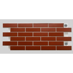 Клинкерная термопанель «Красная гладкая»